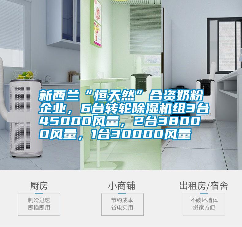 新西蘭“恒天然”合資奶粉企業(yè)，6臺(tái)轉(zhuǎn)輪除濕機(jī)組3臺(tái)45000風(fēng)量，2臺(tái)38000風(fēng)量，1臺(tái)30000風(fēng)量