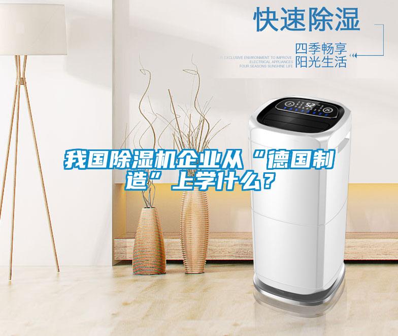 我國(guó)除濕機(jī)企業(yè)從“德國(guó)制造”上學(xué)什么？
