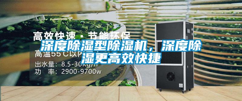 深度除濕型除濕機，深度除濕更高效快捷