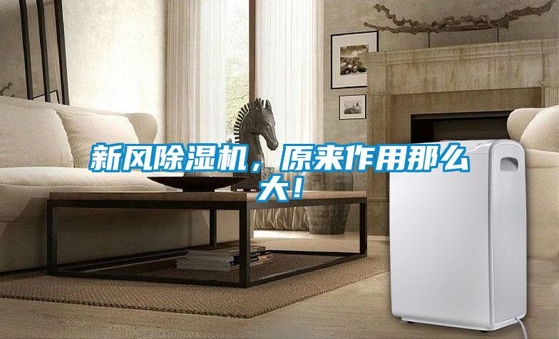 新風除濕機，原來作用那么大！
