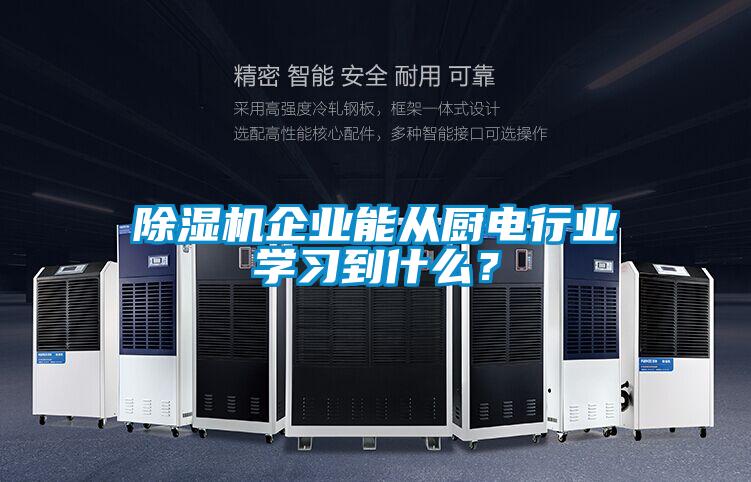除濕機(jī)企業(yè)能從廚電行業(yè)學(xué)習(xí)到什么？