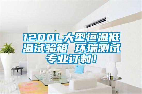 1200L大型恒溫低溫試驗箱 環(huán)瑞測試專業(yè)訂制！