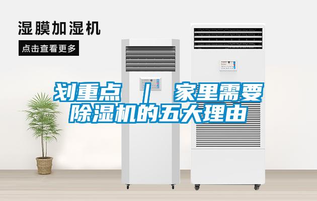 劃重點(diǎn) ｜ 家里需要除濕機(jī)的五大理由
