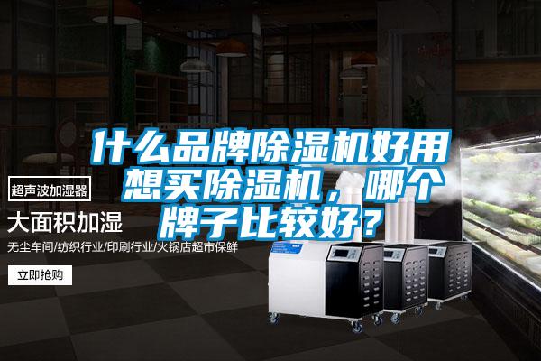 什么品牌除濕機好用 想買除濕機，哪個牌子比較好？