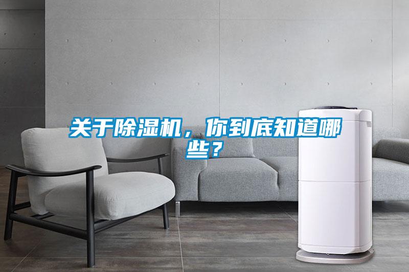 關(guān)于除濕機，你到底知道哪些？