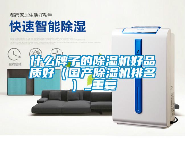 什么牌子的除濕機好品質(zhì)好（國產(chǎn)除濕機排名）_重復