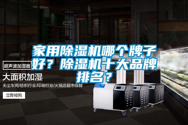 家用除濕機哪個牌子好？除濕機十大品牌排名？