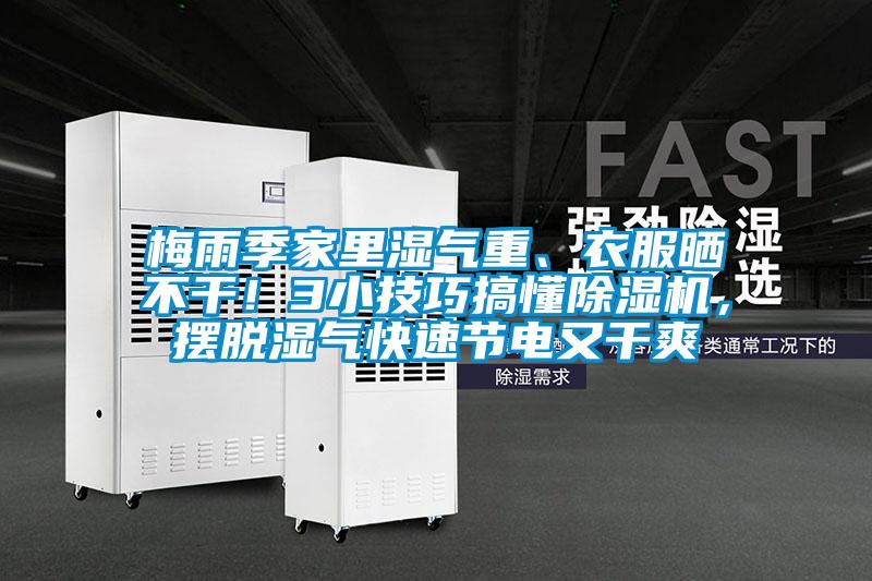 梅雨季家里濕氣重、衣服曬不干！3小技巧搞懂除濕機(jī)，擺脫濕氣快速節(jié)電又干爽