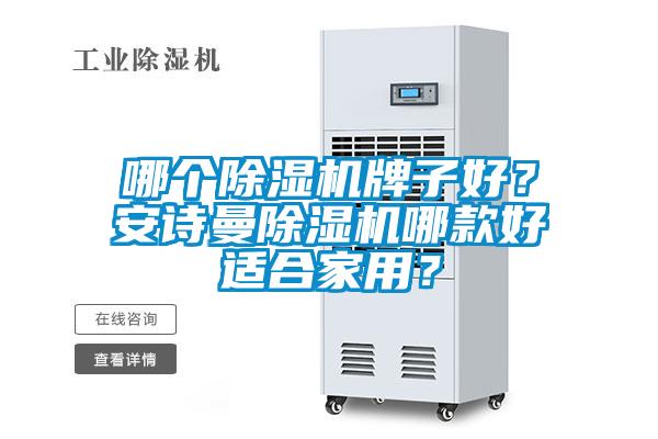 哪個除濕機牌子好？安詩曼除濕機哪款好適合家用？