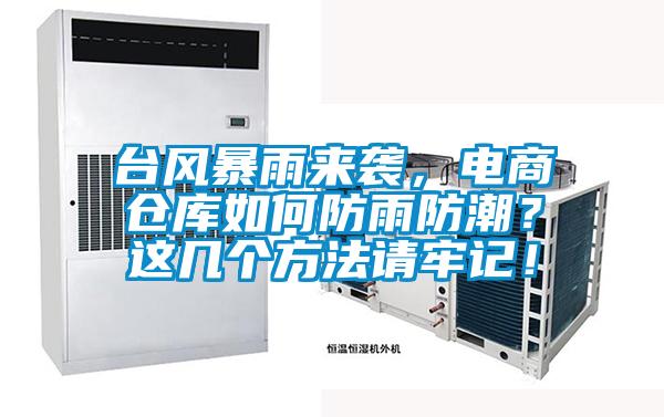 臺風(fēng)暴雨來襲，電商倉庫如何防雨防潮？這幾個方法請牢記！