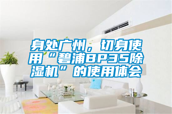 身處廣州，切身使用“碧浦BP35除濕機(jī)”的使用體會(huì)