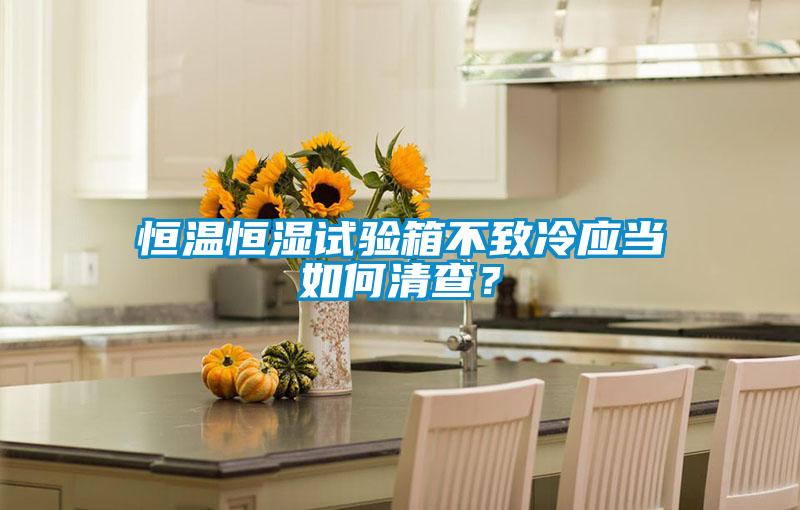 恒溫恒濕試驗(yàn)箱不致冷應(yīng)當(dāng)如何清查？