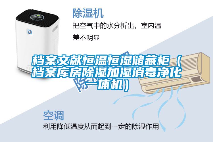 檔案文獻(xiàn)恒溫恒濕儲(chǔ)藏柜（檔案庫房除濕加濕消毒凈化一體機(jī)）