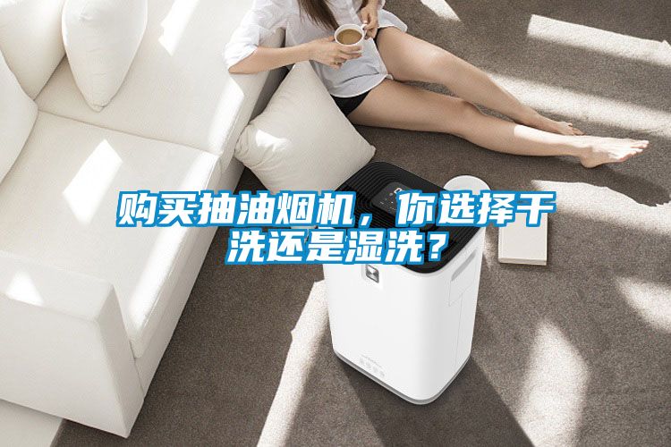 購買抽油煙機，你選擇干洗還是濕洗？