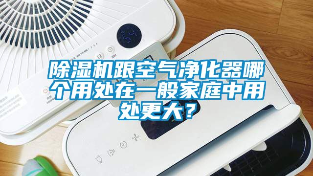 除濕機跟空氣凈化器哪個用處在一般家庭中用處更大？