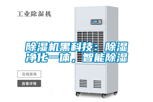 除濕機黑科技：除濕凈化一體，智能除濕