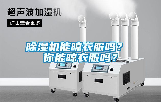 除濕機能晾衣服嗎？ 你能晾衣服嗎？