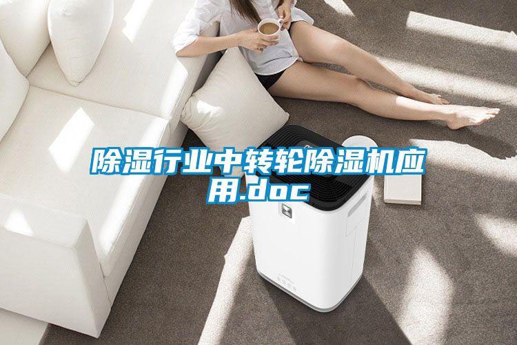 除濕行業(yè)中轉(zhuǎn)輪除濕機應用.doc