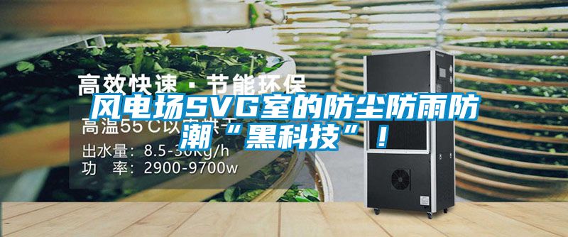 風(fēng)電場(chǎng)SVG室的防塵防雨防潮“黑科技”！