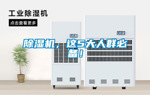 除濕機(jī)，這5大人群必備！